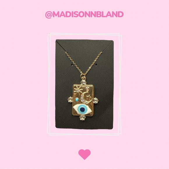 Hand Crafted Jewelry - Handcrafted 24K Gold Plated Evil Eye Pendant Necklace